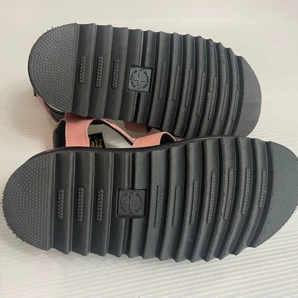 Dr. Martens Blaire Leather Platform Women’s Sandals Rose Pink Size 37 6 US